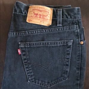 Boys black jeans. Very comfortable.